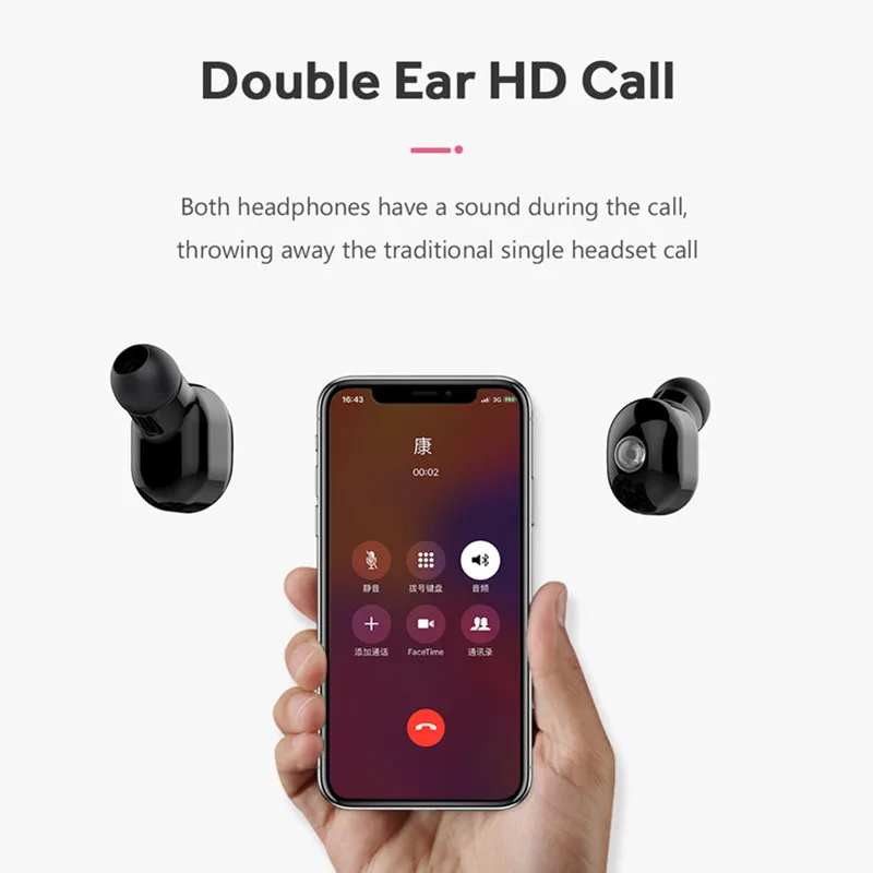 M2T мини беспроводные наушники Bluetooth 5 0 с шумом и басами стерео спортивные