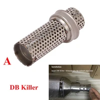 1pcs car muffler 51mm db killer easy installation exhaust pipe motorcycle removable universal