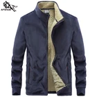 Зимняя куртка мужская L-6XL 7XL 8XL Новый флисовый Топ Мужская Повседневная ветровка; Жакет сплошной цвет теплые пальто Молодежная мужская одежда 877