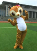 outdoor party cute deer mascot costume suit giraffe animal cartoon cosplay party dress outfits clothing adult unisex size