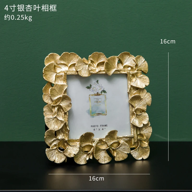 

Modern Luxury Photo Frame Metal Ornament Creative Bedroom Picture Holder Frame Personalized Gift Fotolijst Home Decoration DF50X