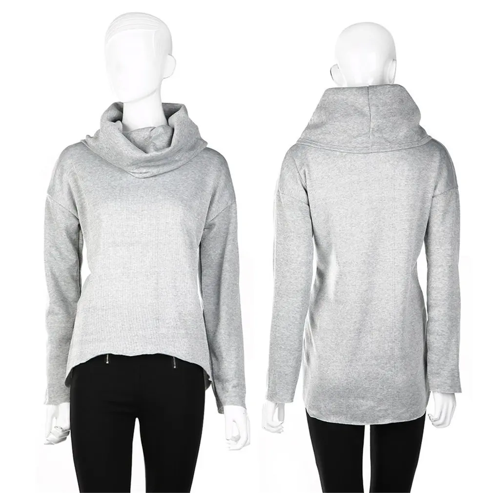 

Fashion Women's pullovers Hoodies Casual Long Sleeve Irregular Loose Jumper Tops Mini Dress Cheap Clearance