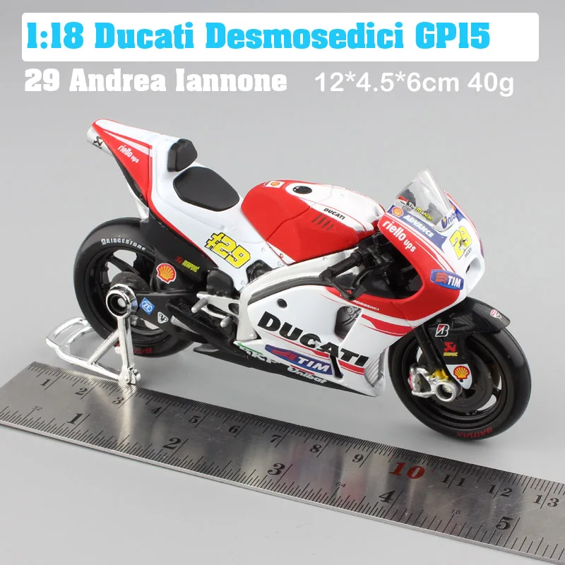 Ducati GP15 No.29 Maisto 1:18 весы поездок на мотоцикле Ducati Desmosedici RR GP15 GP18 no.04 Andrea Dovizioso moto rcycle гоночный moto велосипед Diecasts модель GP игрушки - Цвет: Ducati GP15 No.29