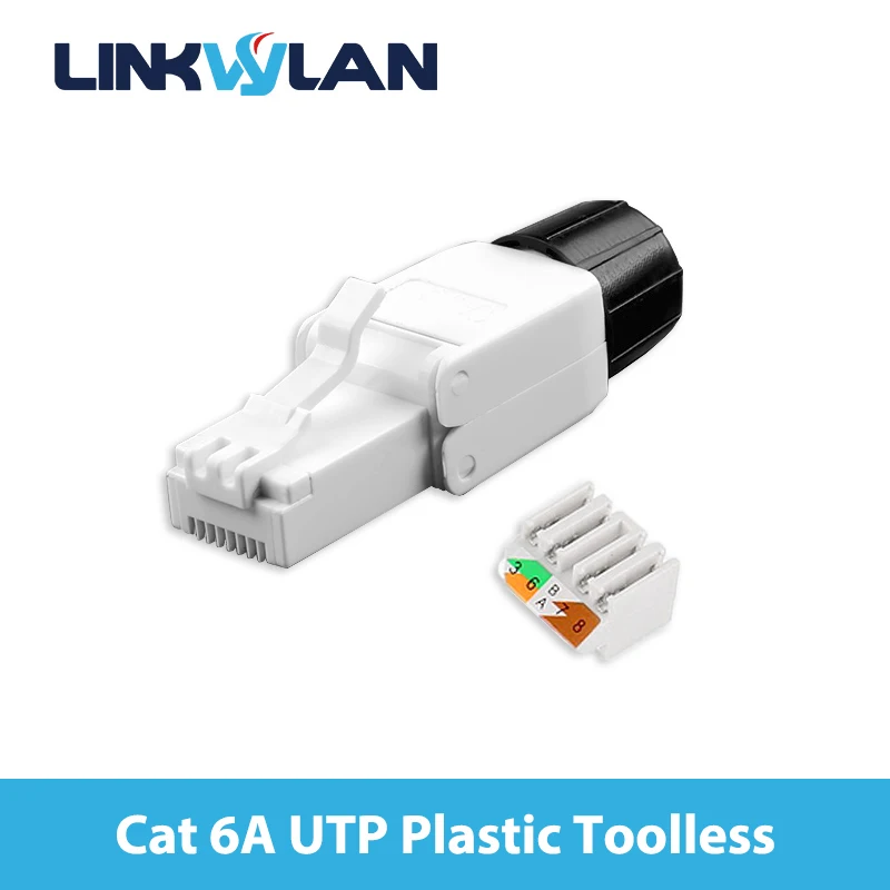 RJ45 UTP Unshield полевой разъем выходного поля вилка без инструментов модульная для