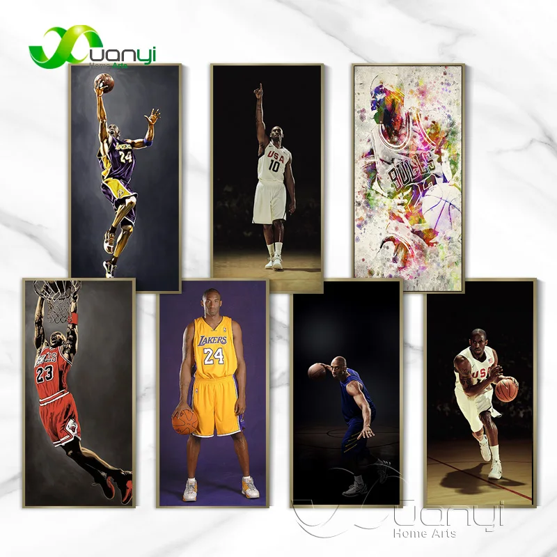 Баскетбольный постер с супер звездами Kobe Bryant No.24 современная картина на стену
