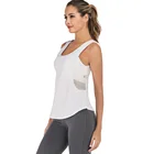 Женский топ для йоги Zhangyunuo, спортивный кроп-топ с боковой сеткой, майка без рукавов для тренировок в тренажерном зале