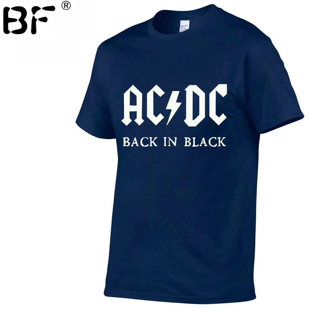 Группа ACDC Футболка мужская 2018 Лето 100% хлопок модный бренд Мужская футболка хип