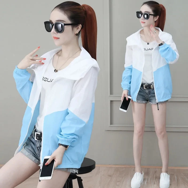 

Summer Sun Protection Clothing Women Plus Size Anti-Ultraviolet 2021 Spring Autumn New Korean Thin Coat Women Jackets Loose Coat
