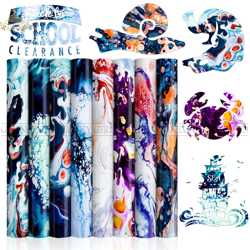 

Переводные листы Lucky богини, чернила 12 шт. 12x12 дюймов, акварельная сублимационная переводная бумага Cricut Joy для футболок, оптовая продажа