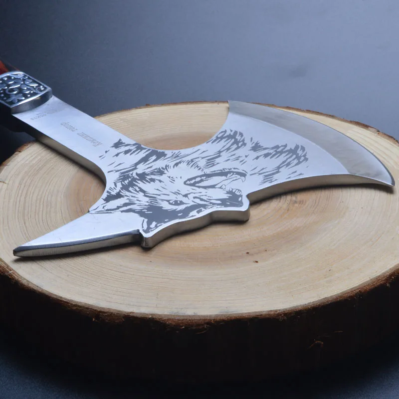Топор Woft с деревянной ручкой многофункциональный топорик Tomahawk для кемпинга на