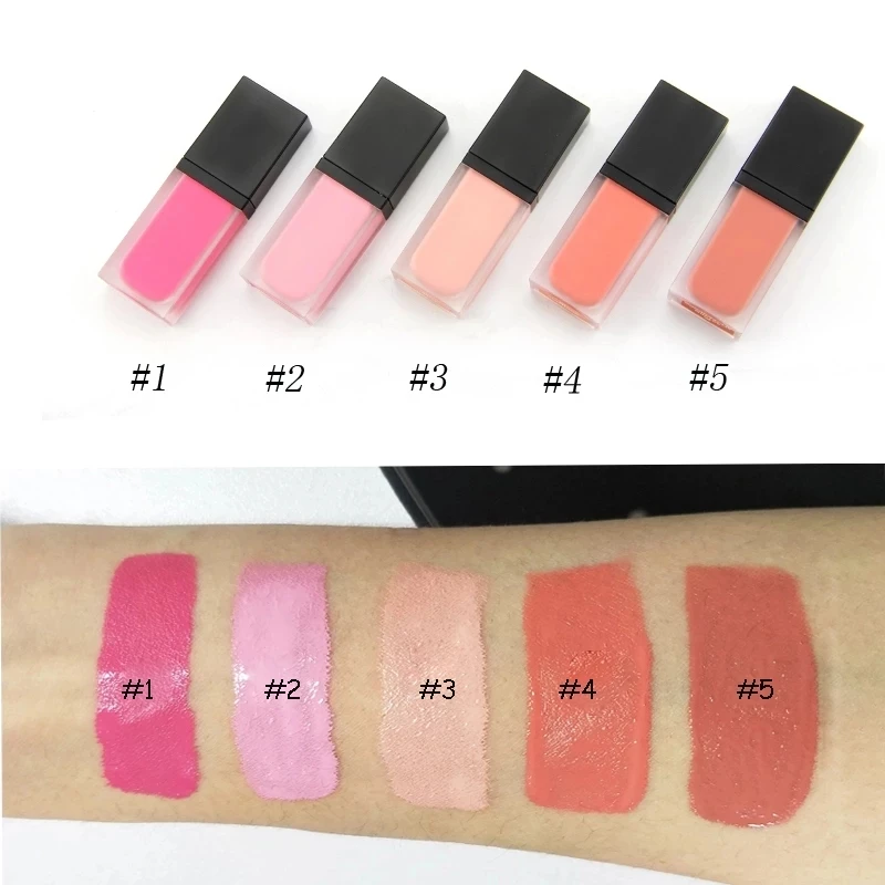 

Wholesale Face Liquid Blush Face Rouge Makeup Private Label Lasting Matte Natural Cheek Face Contour Blusher Cream Cosmetics