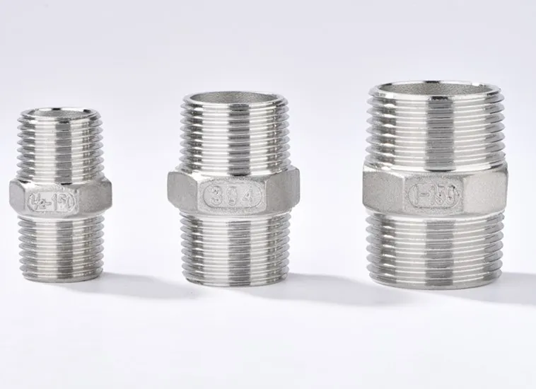 Резьбовые фитинги для труб 1/4 дюйма с шестигранным хвостовиком м/м из нержавеющей