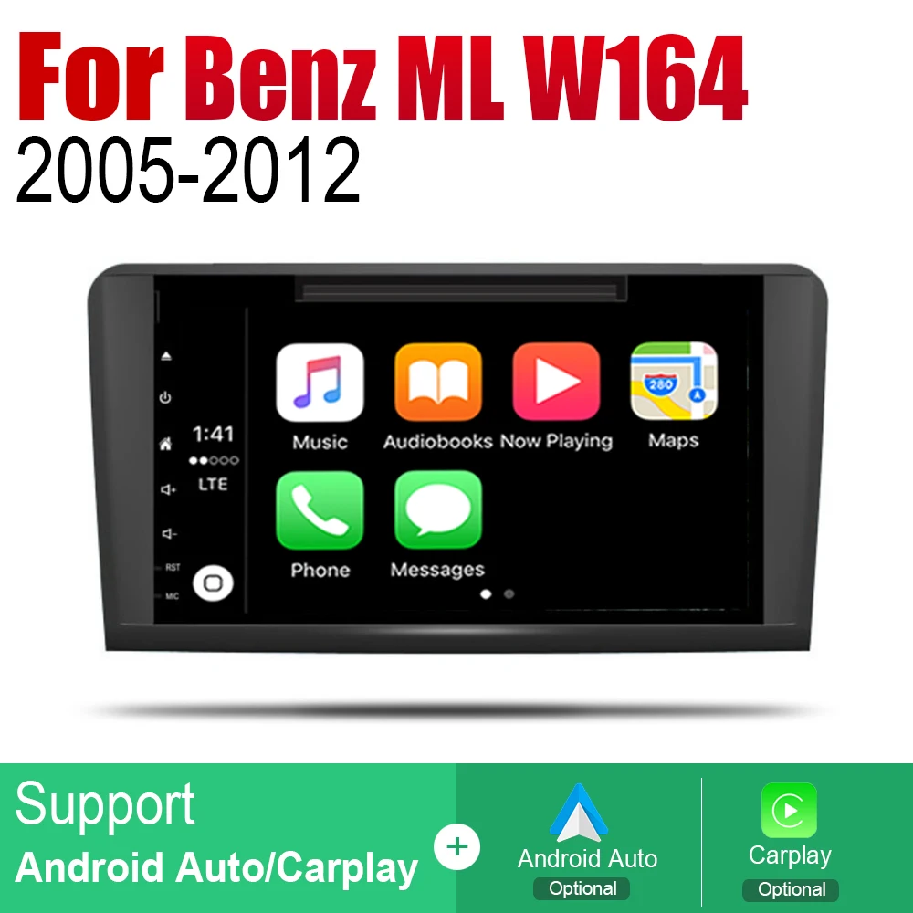 Android 2 Din Авто DVD Радио для Mercedes Benz ML Class W164 2005 ~ 2012 NTG Автомобильный мультимедийный