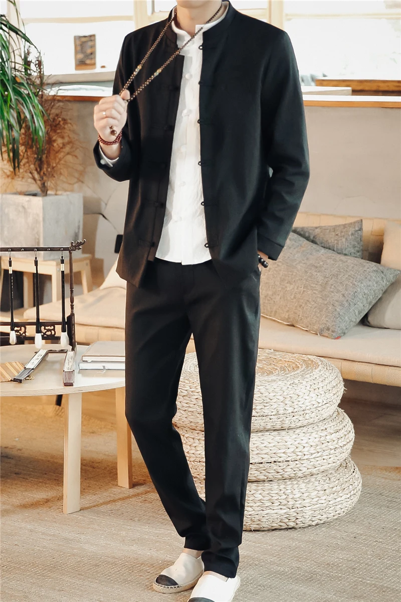 

Spring Mao suit suit men's suit two piece embroidered chinese-style jacket/ men suit set /M-5XL