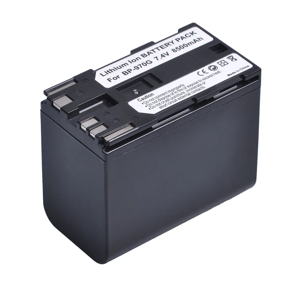 8500 мА/ч BP-970G BP970G BP-975 Батарея с светодиодный USB Зарядное устройство для Canon BP 970G XLH1