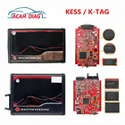 KTAG V7.020 4 светодиодный 2,25 SW Online KESS V5.017 K-TAG 7,020 BDM Рамка ECU чип инструмент KESS EU Red Unlimited 2.80 Адаптер BDM