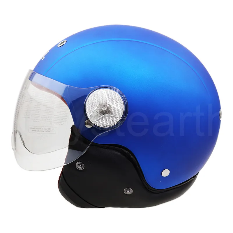 

Universal Motorcycle Helmet Scooter Bike Open Face Half Helmet Motocross Helmet Men Women Moto Half Face Helmet w/ 1x Neckerchie