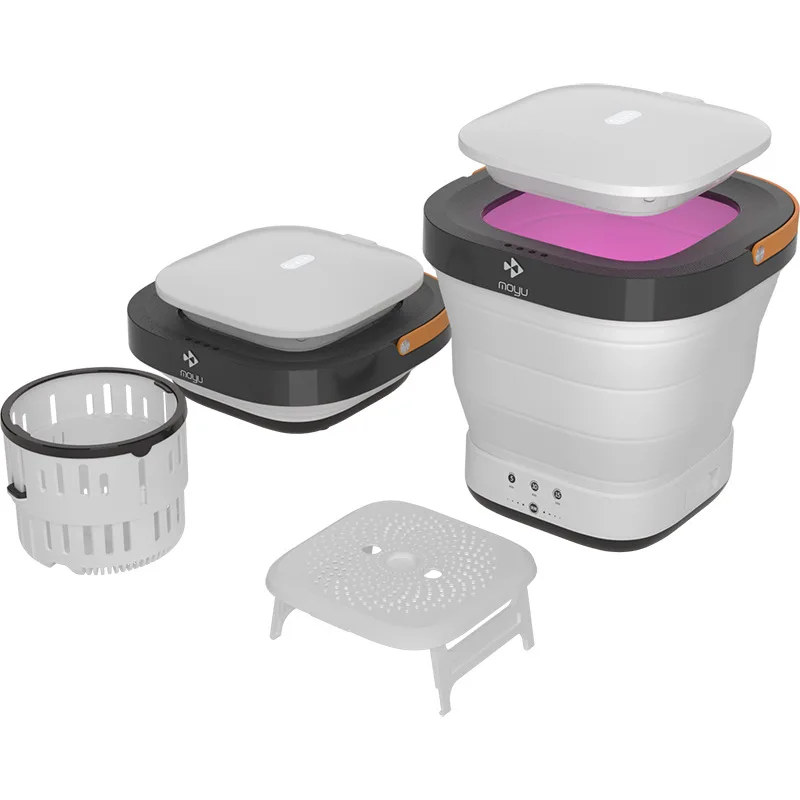 

Складная портативная мини-стиральная машина с сушилкой, 3 режима, дезинфекция, уф стерилизация, стиральная машина для путешествий, дома