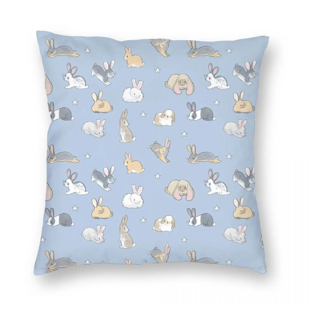 

Обилие булочек, синяя Подушка, чехол из полиэстера и льна, бархатный узор, Декоративная Подушка на молнии, чехол, домашняя подушка, чехол