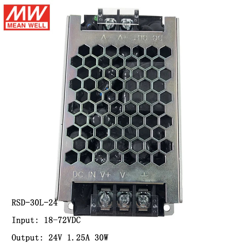 MEAN WELL RSD 30L 5 18 ~ 72 В постоянного тока до 6A 30 Вт надежный преобразователь для