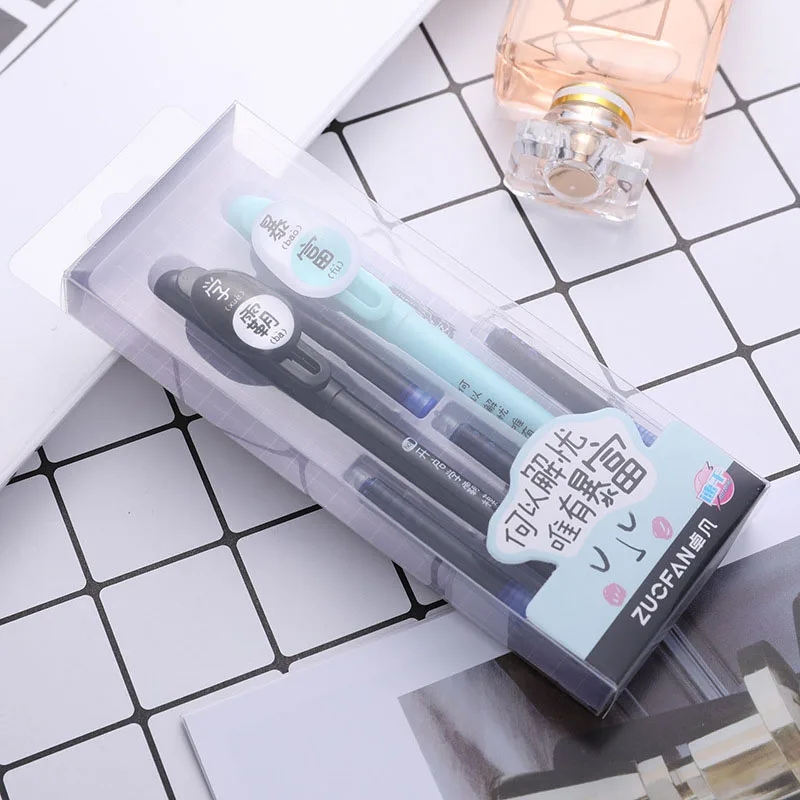 2 шт./кор. мультфильм милый чехол для ручки два пакета пару моделей студент