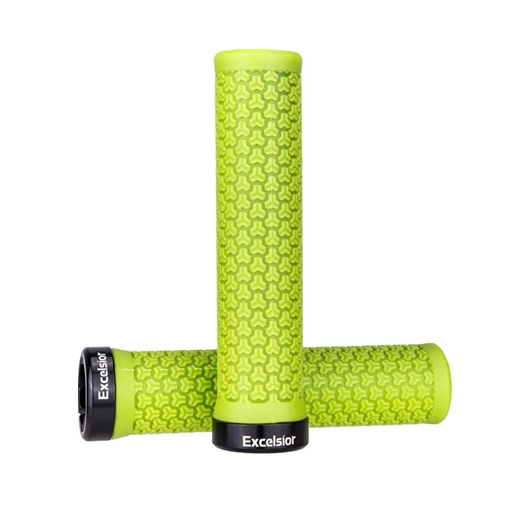 

1 Pair Bicycle Handlebar Rubber Grips Lock Ring MTB Folding Bike Lock On Grips 22.2mm Diamete Aluminum Alloy + Rubber Grips