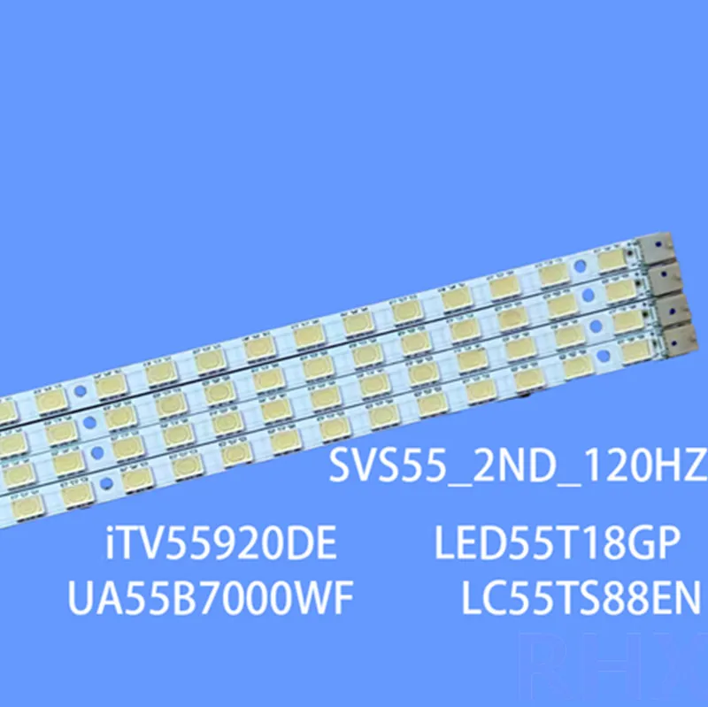 

2PCS FOR changhong iTV55920DE Article lamp LJ64-01746A LJ64-01747A SVS55-2ND-120HZ 1piece=62LED 610MM 100%NEW