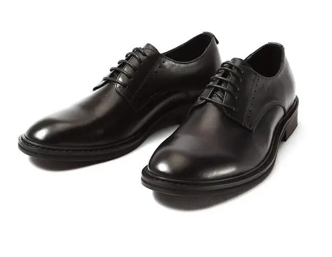 2 цвета Модные Мужские модельные туфли с круглым носком в европейском и