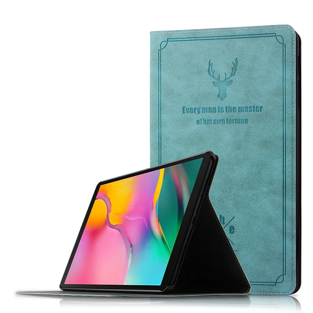 OMESHIN для Samsung Galaxy Tab A 10 1 T510/T515 чехол с подставкой из ПУ + кожи магнитом умный