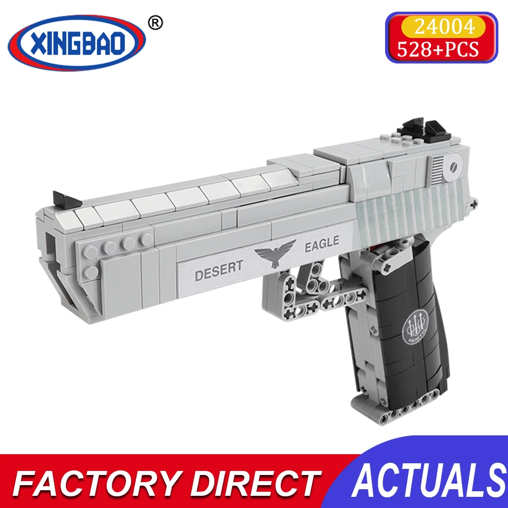 

Xingbao Desert Eagle Gun Building Block Ww2 German Military Army Guns Weapon Moc Bricks Construction Kit For Adults