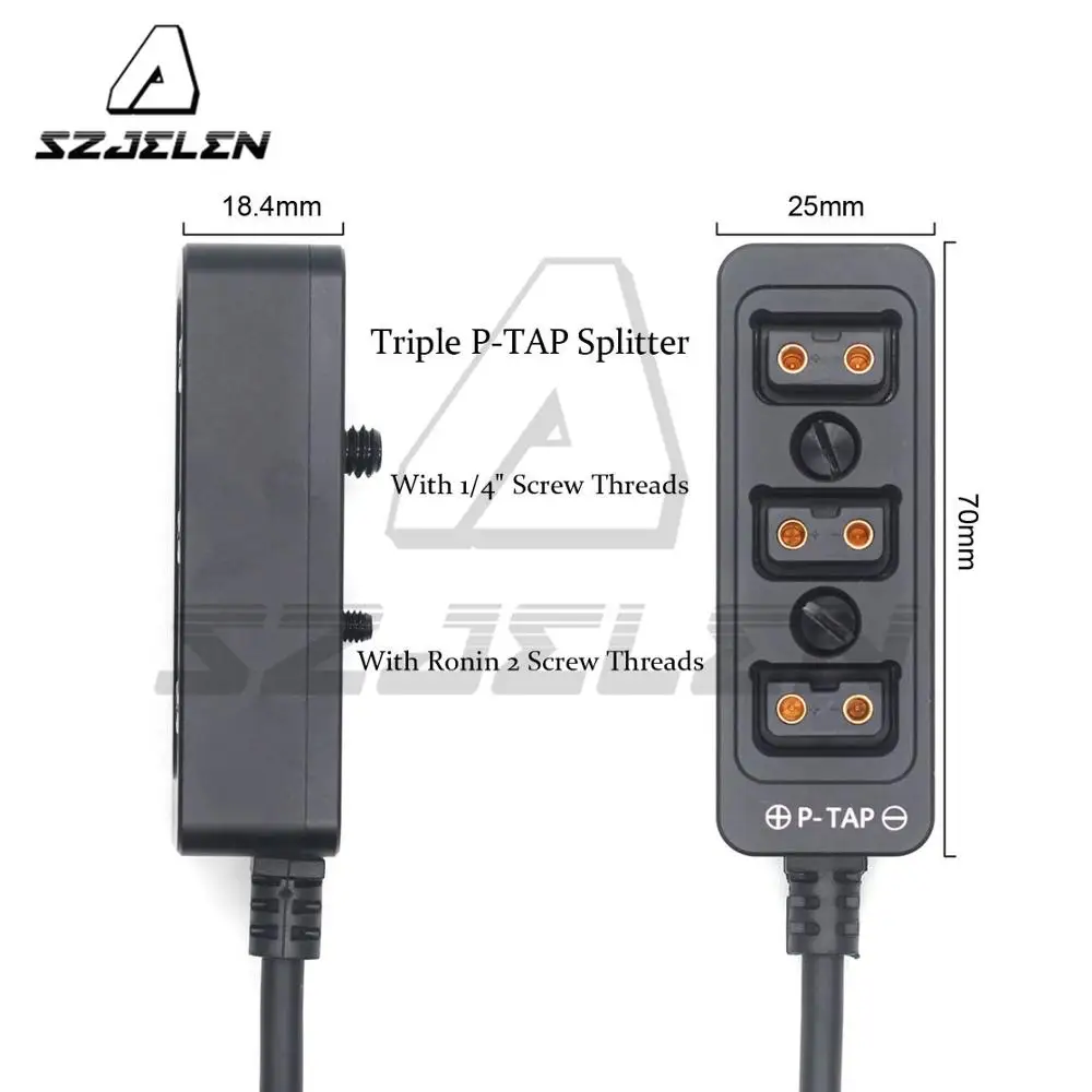 Steadicam 0b Pinos de Alimentação para Fora para 3-port Dtap Feminino Ptap Divisor Concha de Metal Dtap Distribuidor
