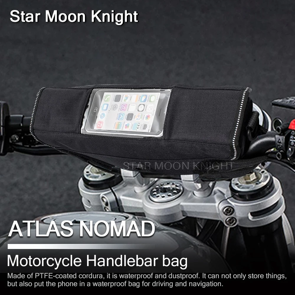 

Motorcycle Accessories Waterproof Bag Storage Handlebar bag Travel Tool bag For Norton Atlas Nomad Atlas Ranger
