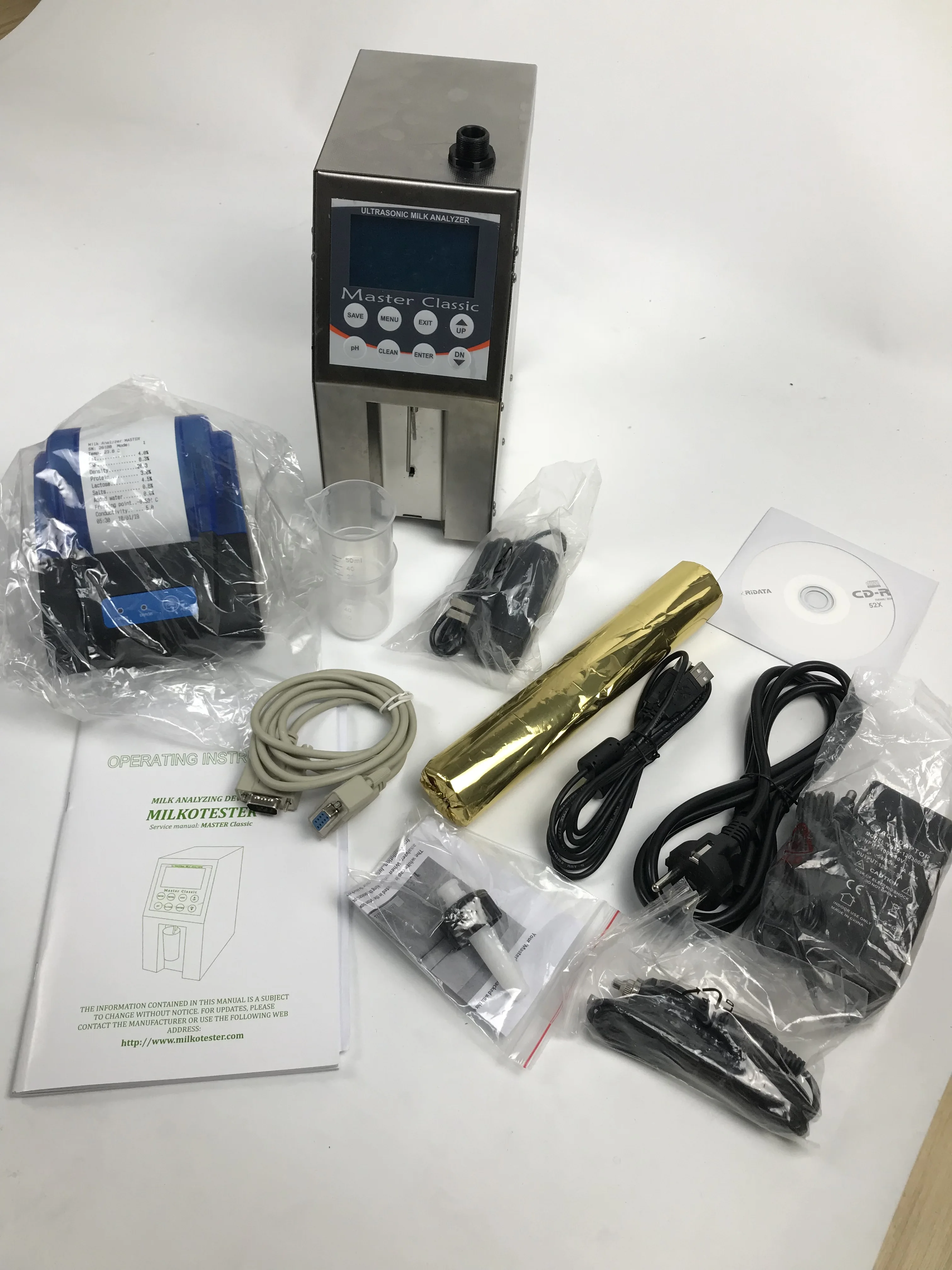 

Popular Auto Milk analyzer for testing Fat, SNF, Protein, Lactose, Water content, Temperature, Freezing point, Solids, Density