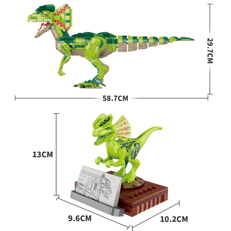 

New Creator Animals Series Building Block Park Dinosaur Tyrannosaurus World Bricks Toys Birthday Gift For Children