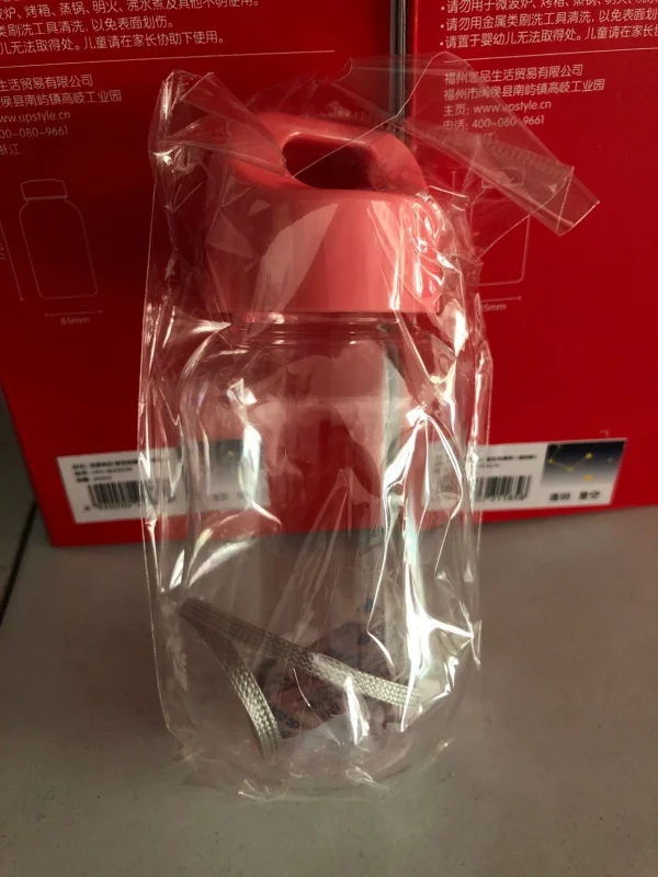 RZ1517WP 180 мл пластиковая бутылка для воды Мини Милая мультяшная бутылка для детей портативная герметичная маленькая бутылка для воды Bpa бесплатно - Цвет: RZ1517WP