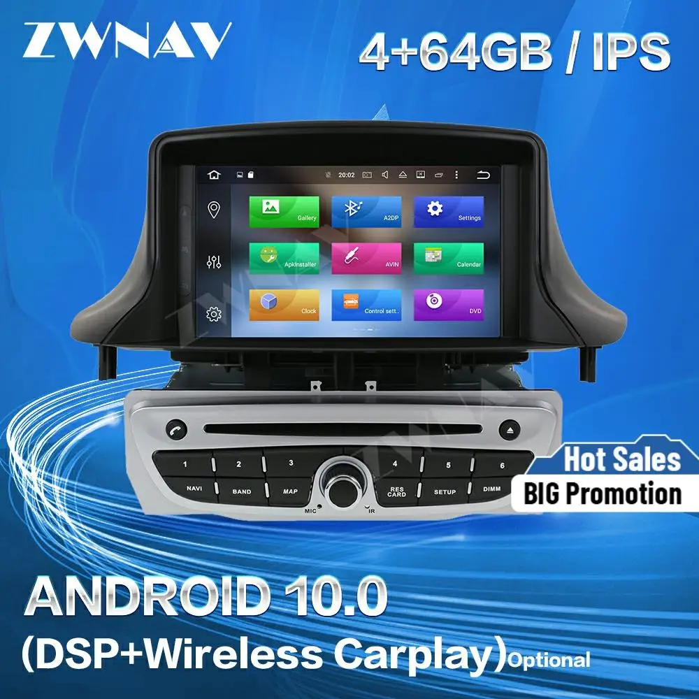

Carplay For 2009 2010 2011 2012 2013 2014 2015 Renault Megane 3 Fluence Android Player GPS Audio Stereo Radio Recorder Head Unit