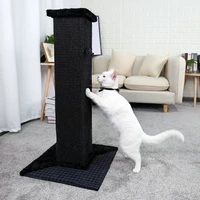 h82cm fast delivery pet cat tree house scratcher for kitten scratching pad mat cats training toy sisal scratching post with ball