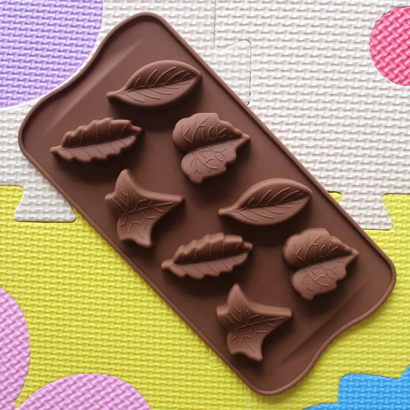 

1 шт. форма для выпечки, силиконовая форма с 8 листьями, форма для кленового листа «сделай сам», форма для шоколада, 21,5*10,2*1,3 см