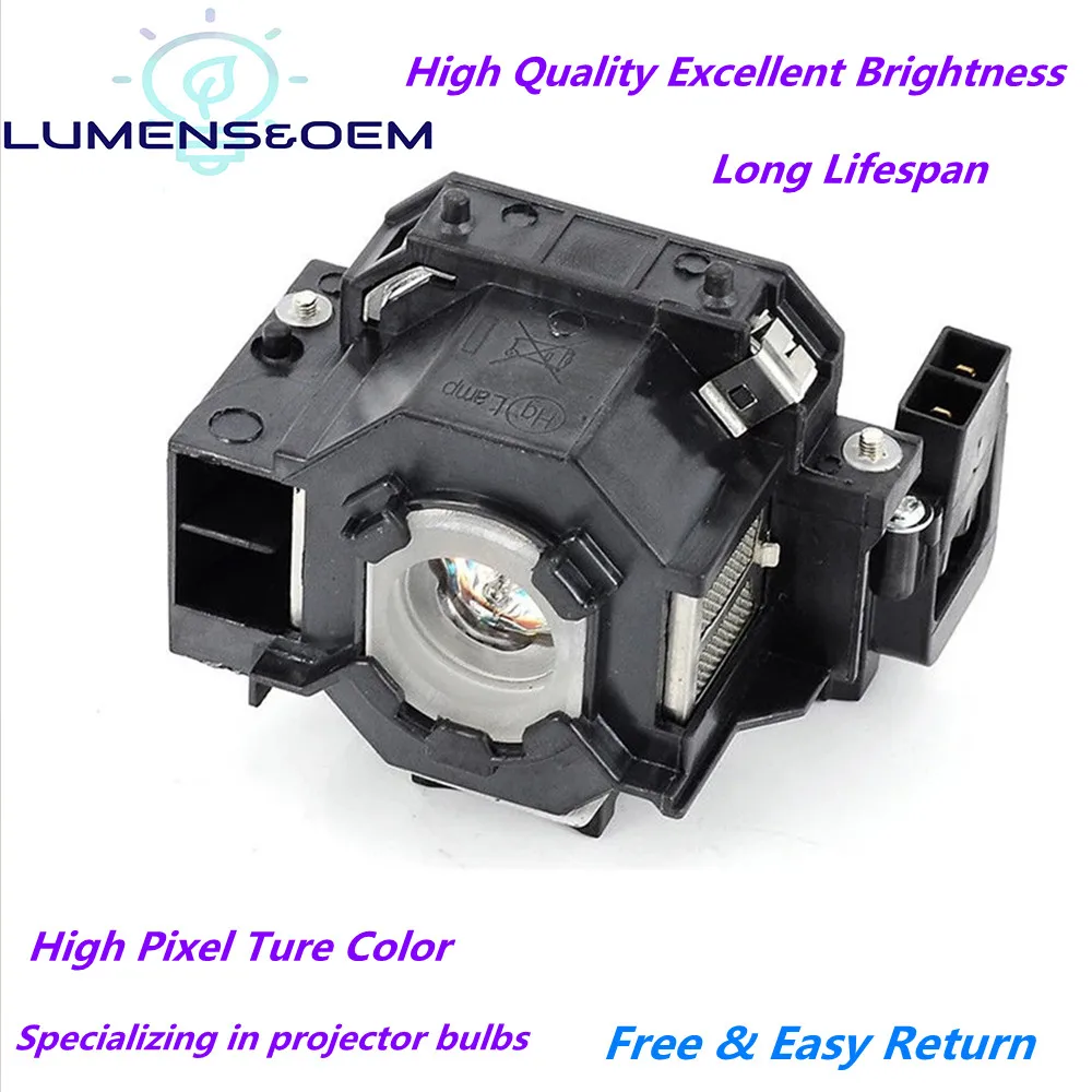 

LUMENS&OEM Replacement for ELPLP41 Projector Lamp for EPSON S5 S6 S6+S52 S62 X5 X6 X52 X62 EX30 EX50 TW420 W6 77C EMP-H283