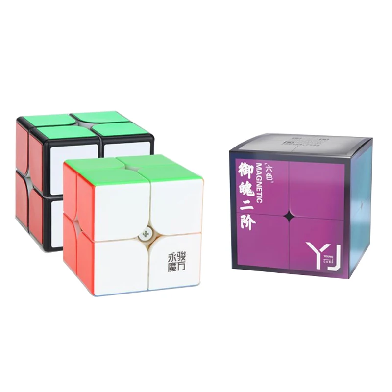 Оригинальный магнитный куб Yongjun Yupo v2 M 2x2x2 скоростной 2x2 2 м магический пазл