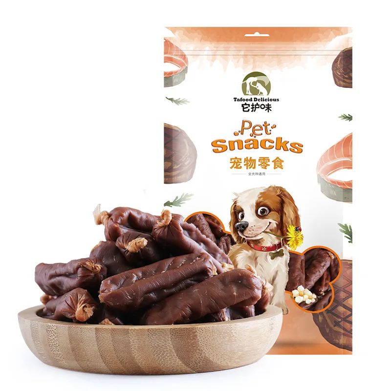 

Высушенная маленькая колбаса для домашних животных 100 г/пакет bite-стойкая и жевательная тренировочная награда за питание Бесплатная доставк...