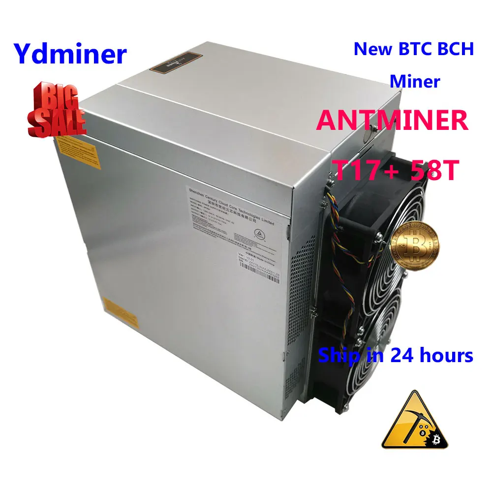 

[Adjustable shipping fee]Antminer T17 + 58T SHA-256 new ASIC miner Bitcon miner BTC BCH 7nm is better than whatsminer S17 + innosilicon T3 + Avalon 1047 1066