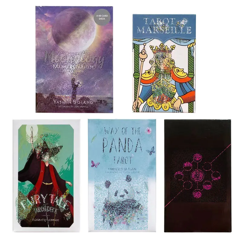 

Moonology карточки с изображением ораклов неоновые лунные Таро игры для вечерние полная английская версия сказочная Карта Таро