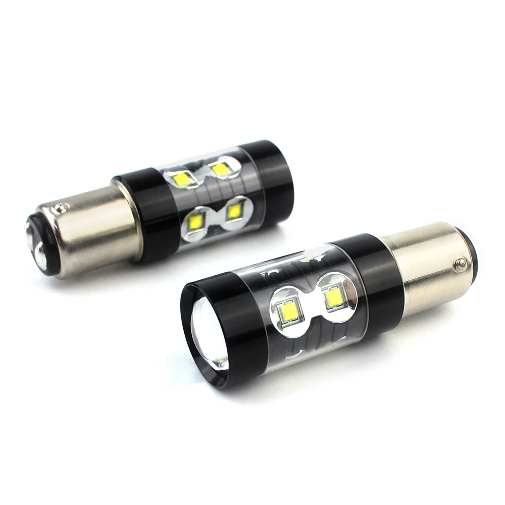 

Super Bright 1157 BAY15D High Power LED Auto Lamp 10 SMD Switchback Car Turn Signal Light Bulbs