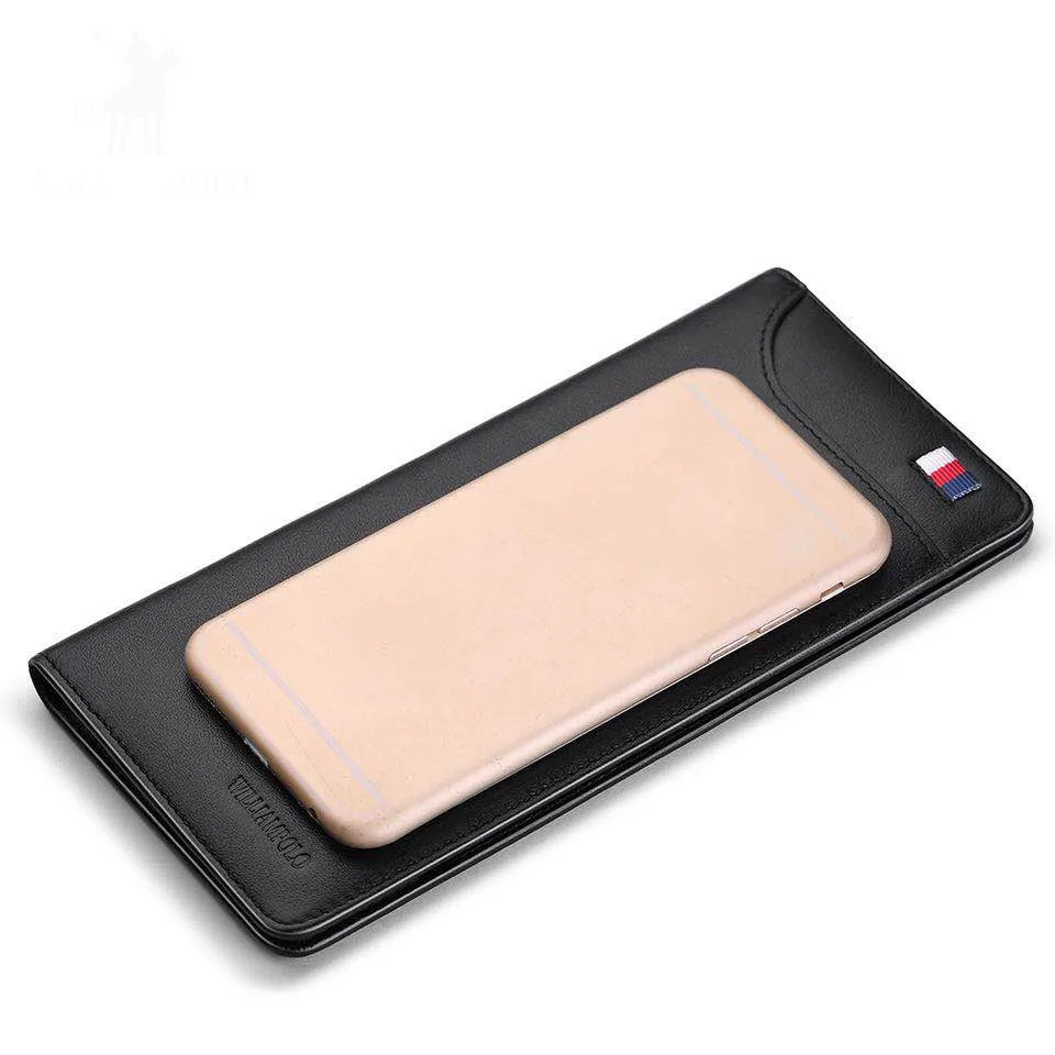 Ультратонкий Тонкий длинный держатель Для мужчин WalletHandbag нескольких карт Чехол