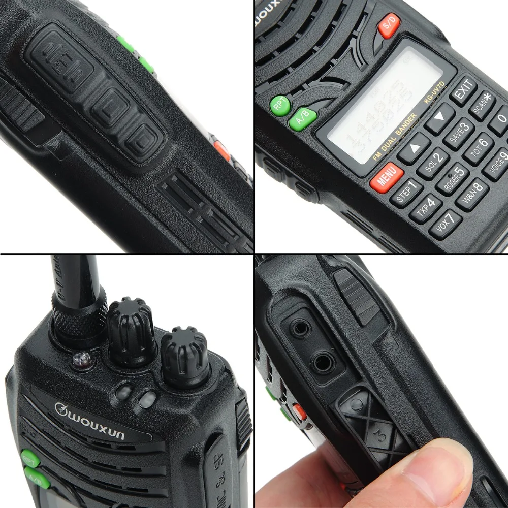 WOUXUN KG-UV7D 136-174/375-512mhz 7W высокомощный любительский переносной любительский радиоприёмник рация обновление KG-UVD1P KG-UV6D