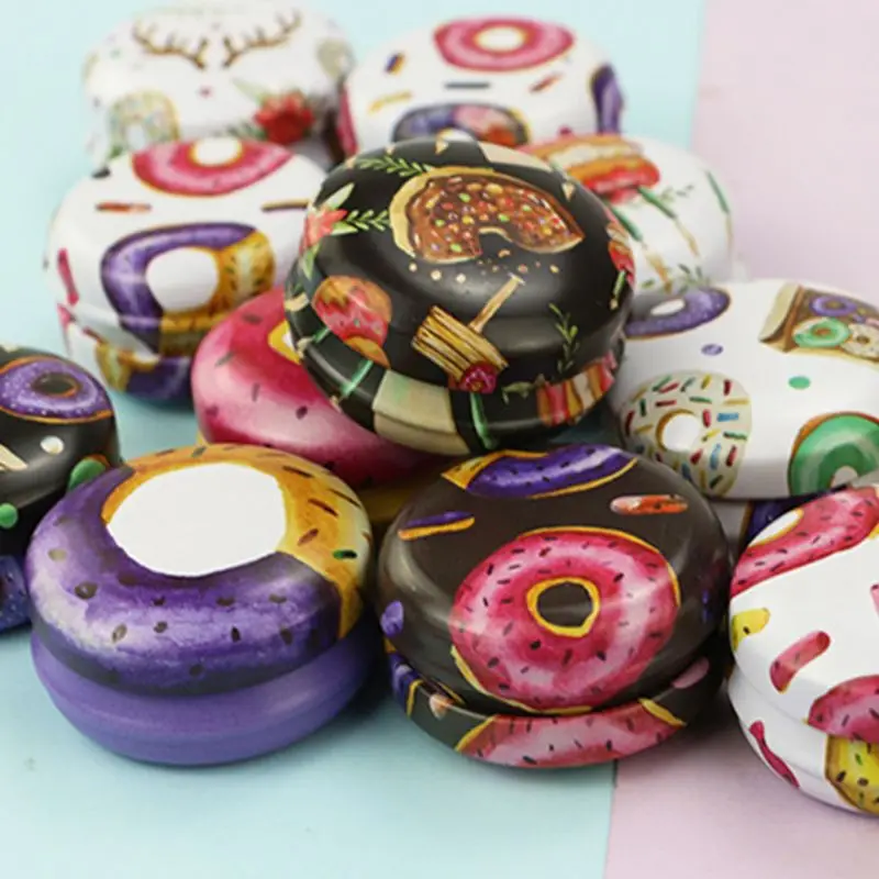 

12pcs Mini Elegant Flower Tin Box DIY Candle Jar Balm Round Empty Lipstick Case U50C