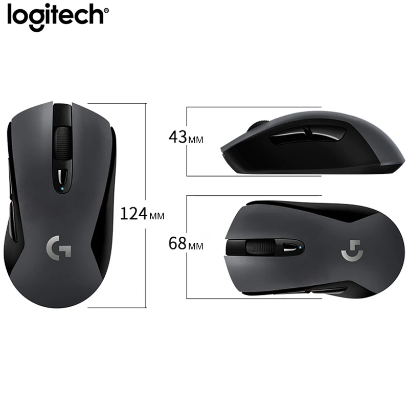 Беспроводная игровая мышь Logitich G603 оптическая 12000DPI HERO с Bluetooth для ПК ноутбука