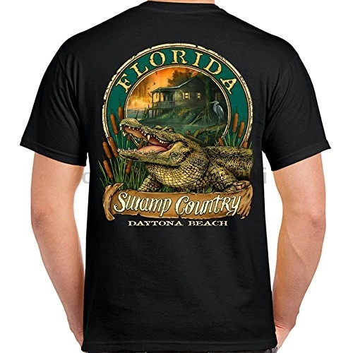 Мужская футболка Daytona Beach Florida Резорт сувенир Gator T-Shirt |