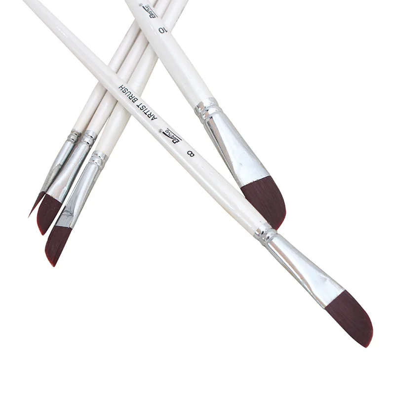 6 палочек Нейлоновая Щетка для волос набор белая косая пиковая щетка комбинация